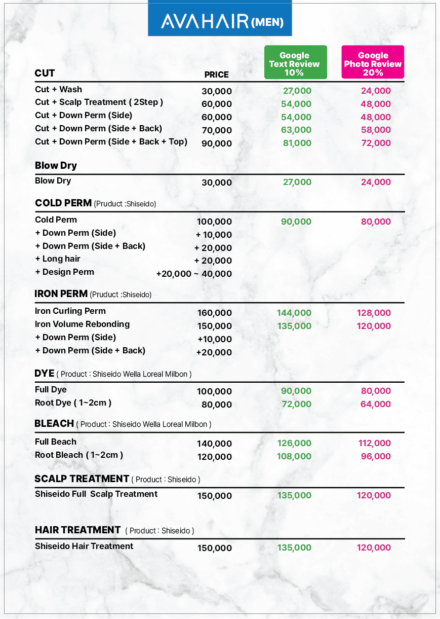 메뉴판 남자english