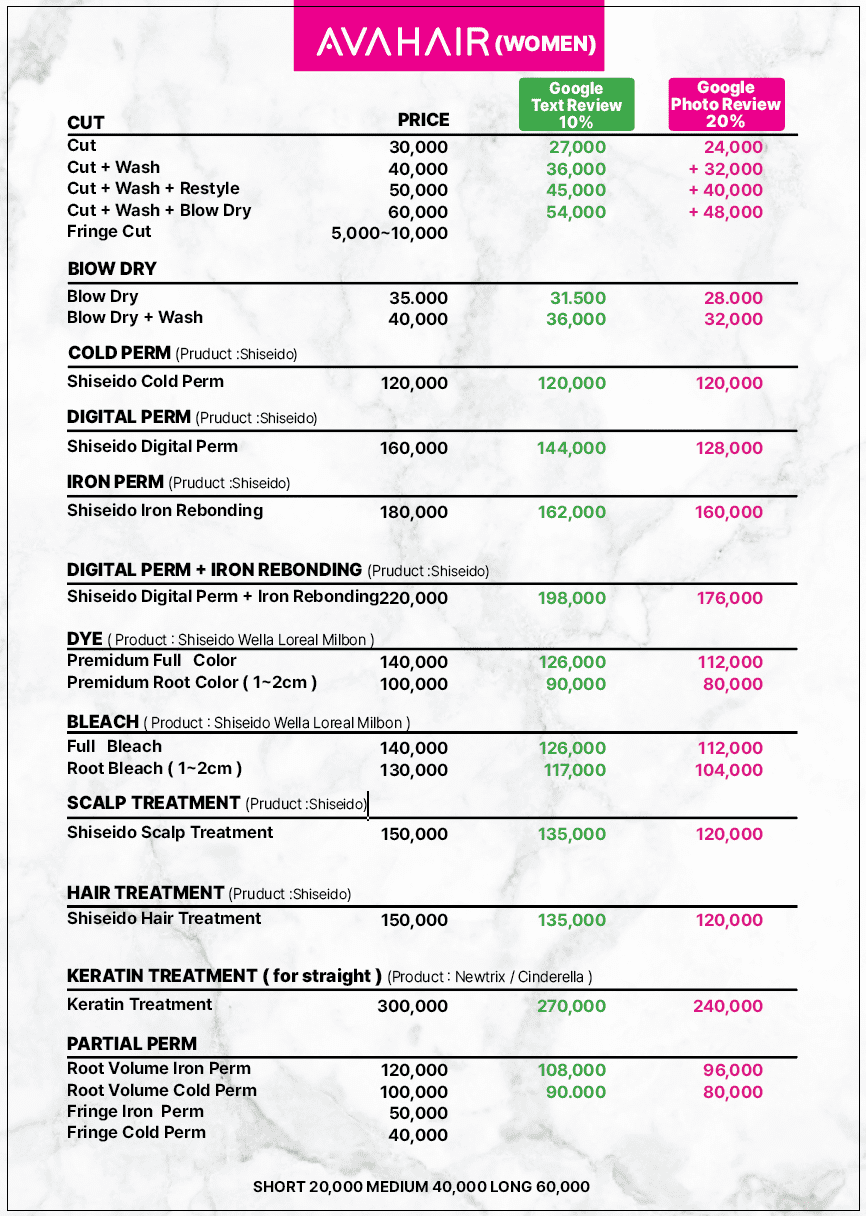 메뉴판 여자english